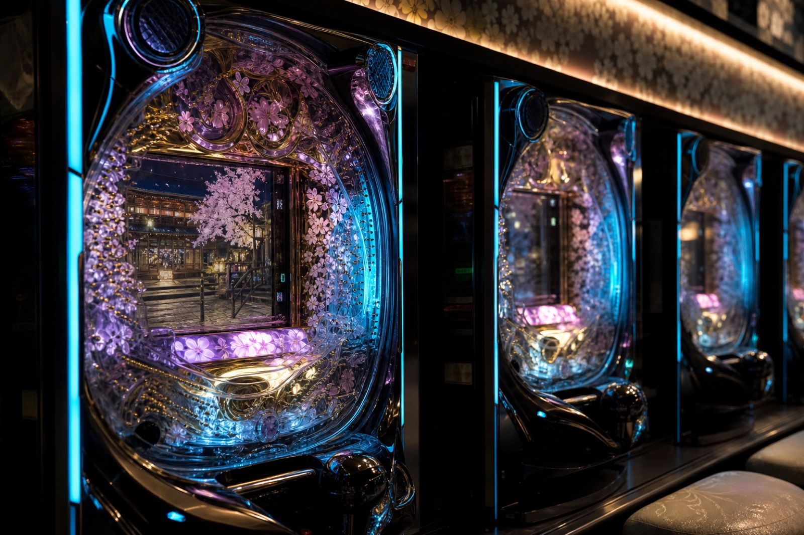 Pachinko automaták a teremben